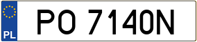 Trailer License Plate